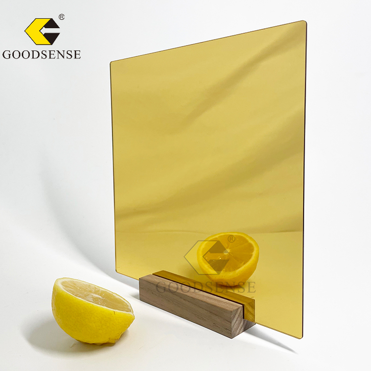 Goodsense GSAM-202 Hoja de espejo acrílico Espejo Hojas de plexiglás acrílico fundido con película de enmascaramiento para diseño Fabricante de hojas adhesivas para manualidades DIY