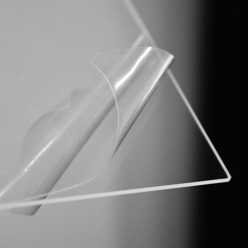 Hoja de acrílico transparente