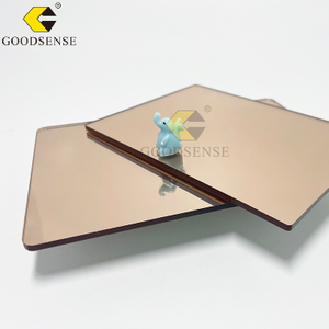 Goodsense Espejo Placa de plexiglás Plástico Vidrio Diseño Círculo Fotografía Adhesivo Lucite Publicidad PMMA Espejo Perspex Oro Rosa Acrílico 1 Vía Espejo Tablero Distribuidor